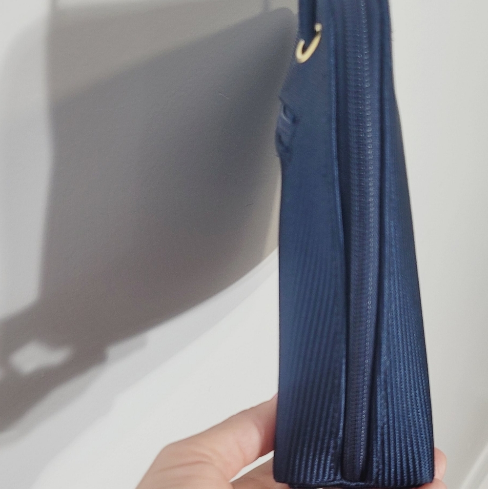 Goldco Vintage Blue Casual Cross Body Purse Shoulder Bag Zipper Conpartments - Picture 3 of 13